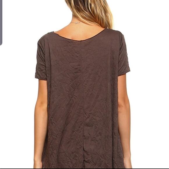 Simplicitie short sleeve swing top brown small - Picture 4 of 4